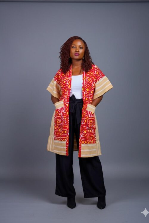 Simi asooke patched kimono