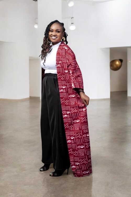 Ini cotton ankara kimono